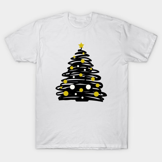 Christmas Tree T-Shirt by YellowMadCat